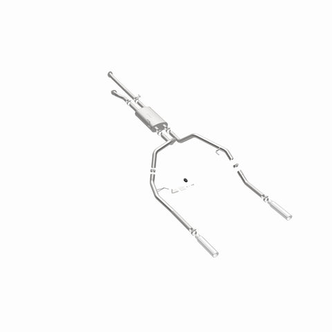 MagnaFlow 14 Toyota Tundra V8 4.6L/5.7L Stainless Cat Back Exhaust Dual Split Rear Exit - 15305