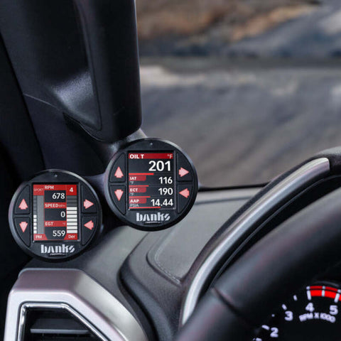 Banks Power 15-20 Ford F150 - iDash Stealth Dual Gauge Pod Kit - 63368