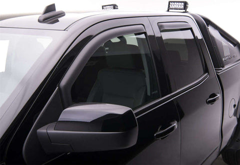 EGR 14+ Chev Silverado/GMC Sierra Crw Cab In-Channel Window Visors - Set of 4 - Matte (571775) - 571775