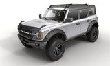 AVS 21-23 Ford Bronco 2/4Dr. Excl. Raptor Aeroskin II Textured Low Profile Hood Shield - Black - 436183