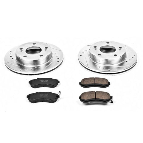 Power Stop 94-96 Nissan 240SX Front Z23 Evolution Sport Brake Kit - K754