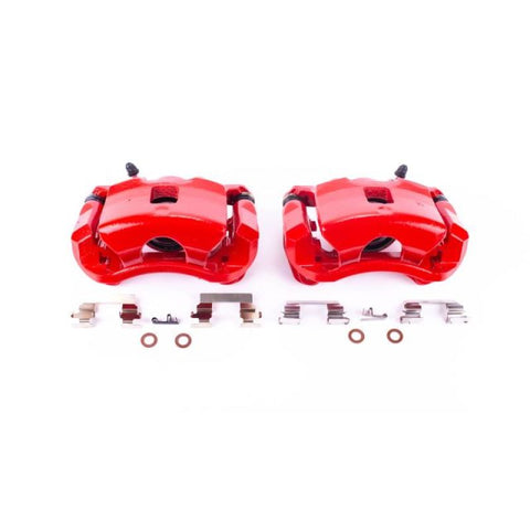 Power Stop 07-10 Chevrolet Cobalt Front Red Calipers w/Brackets - Pair - S4880A