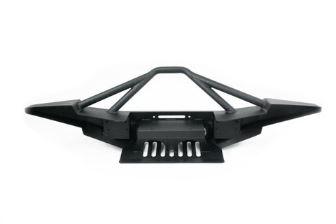 DV8 Offroad 07-18 Jeep Wrangler JK/JL FS-10 Full Length Steel Front Bumper w/ Skid Plate - FBSHTB-10