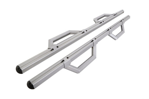 Dee Zee 99-23 Chevrolet/GMC/Dodge/Ford Full Size Truck Hex Series - Crew Cab Side Steps (Silver) - DZ66321