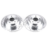 Power Stop 05-06 Saab 9-2X Rear Evolution Drilled & Slotted Rotors - Pair - JBR359XPR