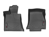 WeatherTech 2016+ BMW 7-Series Front FloorLiner - Black (w/ Rear Executive Lounge Seating Package) - 448741