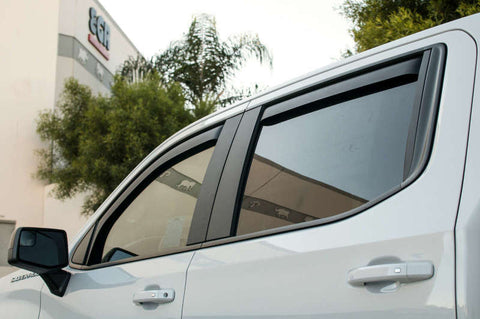EGR 2019 Chevy 1500 Crew Cab In-Channel Window Visors - Dark Smoke - 571691