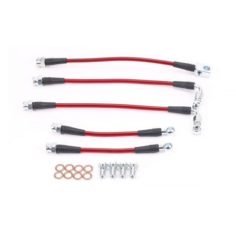 Power Stop 98-02 Chevrolet Camaro Front & Rear SS Braided Brake Hose Kit - BH00041