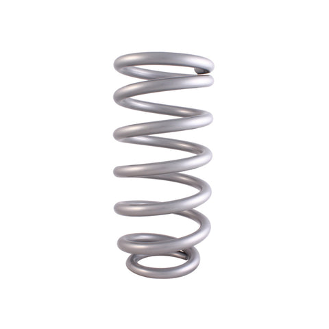QA1 3-1/2in ID Tapered High Travel Spring - 10in Length x 450lbs/in - Silver Powder Coated - 10HTSF450