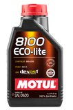 Motul 1L Synthetic Engine Oil 8100 0W20 ECO-LITE - 108534