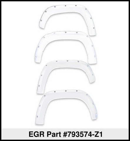 EGR 2018 Ford F150 Bolt-On Look Color Match Fender Flares - Set - Oxford White - 793574-Z1