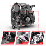 ANZO 2007-2014 GMC Yukon Projector Headlights w/ Halo Chrome (CCFL) - 111147