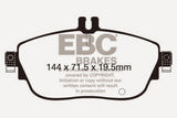 EBC 13+ Mercedes-Benz CLA250 2.0 Turbo Greenstuff Front Brake Pads - DP22165