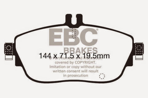 EBC 13+ Mercedes-Benz CLA250 2.0 Turbo Greenstuff Front Brake Pads - DP22165