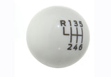 Ford Racing 15-19 Ford Mustang EcoBoost / GT w/ 6-Speed Manual Transmission Bullitt White Shift Knob - M-7213-M8B
