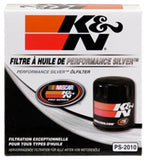 K&N Oil Filter for Ford/Lincoln/Mercury/Mazda/Chrysler/Dodge/Jeep/Cadillac/Ram 3.656in OD x 4in H - PS-2010