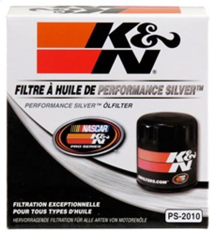 K&N Oil Filter for Ford/Lincoln/Mercury/Mazda/Chrysler/Dodge/Jeep/Cadillac/Ram 3.656in OD x 4in H - PS-2010