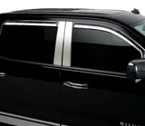 Putco 02-06 GMC Sierra EXT cab/Crew Cab (Front Only) - Excl Reg Cab Element Chrome Window Visors - 480010