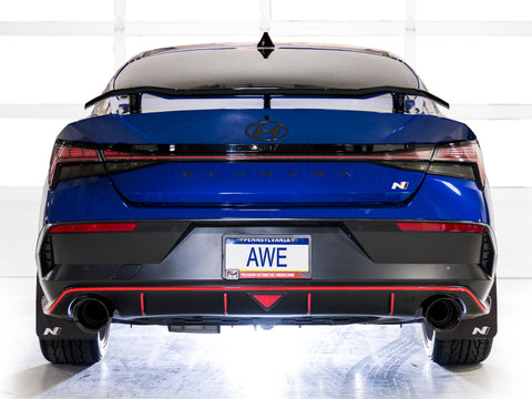 AWE Tuning 22-26 Hyundai Elantra N SwitchPath Cat-Back Exhaust - Diamond Black Tips - 3025-33237
