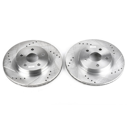 Power Stop 96-00 Toyota RAV4 Front Evolution Drilled & Slotted Rotors - Pair - JBR793XPR
