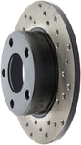 StopTech 96-01 Audi A4 Quattro / 12/98-05 VW Passat Left Rear Drilled Rotor - 128.33047L