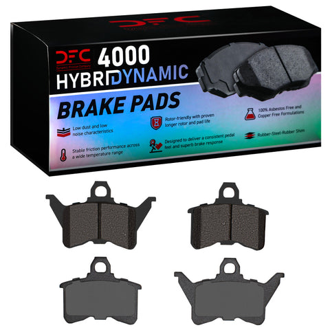 DFC 88-90 Dodge Dynasty Rear 4000 Hybridynamic Brake Pads - 4000-0386-00