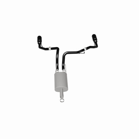 Magnaflow 09-15 Dodge Ram 1500 V8 Dual Spilt Rear Exit Black Stainless C/B Perf Exhaust - 15363