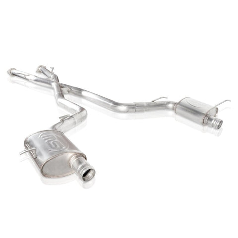 Stainless Works 2018 Jeep TrackHawk 6.2L 3in Catback System X-Pipe Turbo S-Tube Muffler Stock Exit - JEEP1862CB-S