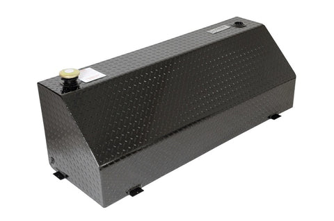 Deezee Universal Tanks - Wedge Rectangle Black Tread Aluminum - DZ 92556B
