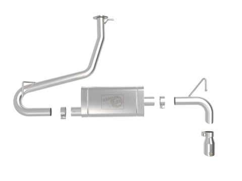 aFe Takeda 2.5in 304 SS Axle-Back Exhaust w/Polished Tips 18-22 Hyundai Kona L4-1.6L (t) AWD - 49-37017-P