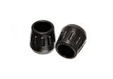 Energy Suspension Universal Black 1-3/8in OD x 1/2in McPherson ID Strut Bump Stop Set - 9.6111G