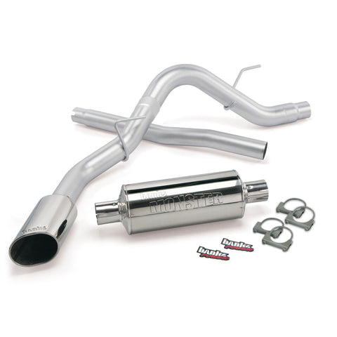 Banks Power 11-14 Ford F-150 3.5L EcoBoost /5.0/6.2L Monster Exh Sys - SS Single Exh w/ Chrome Tip - 48761