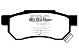 EBC 92-94 Acura Integra 1.7 Vtec Redstuff Rear Brake Pads - DP3642/2C