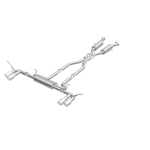 MagnaFlow Cat Back, SS, 2.5in, Quad Split Polish 4in tip 14-15 Jeep Grand Cherokee 3.6L/5.7L V6/V8 - 19193