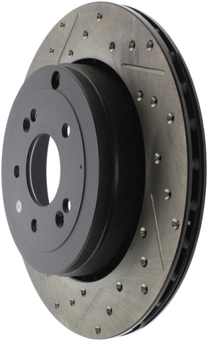 StopTech 10 Hyundai Genesis Coupe w/ Factory Brembo Slotted & Drilled Right Rear Rotor - 127.51035R