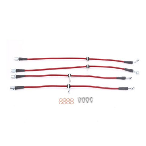 Power Stop 08-10 Subaru Impreza Front & Rear SS Braided Brake Hose Kit - BH00015