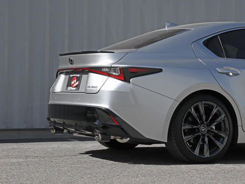 aFe Lexus IS350 14-22 V6-3.5L Takeda Axle-Back Exhaust System- Carbon Fiber Tip - 49-36060-C
