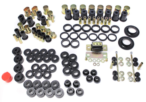 Energy Suspension 66-72 Chevelle Black Hyper-flex Master Bushing Set - 3.18113G