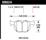 Hawk 2006-2006 BMW 330i HPS 5.0 Rear Brake Pads - HB624B.642