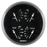 Auto Meter Gauge Quad 5in 0E-90F Elec Old Tyme Black - 1719