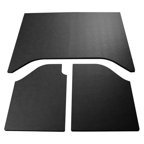 DEI 07-10 Jeep Wrangler JK 2-Door Boom Mat Headliner - 3 Piece - Black Leather Look - 50156