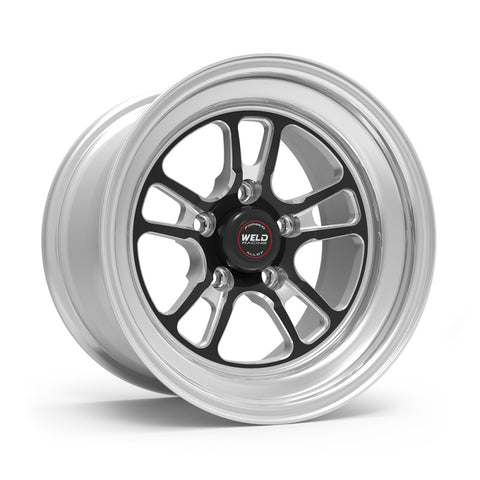 Weld S70 15x9.33 / 5x4.75 BP / 4.5in. BS Black Wheel (Medium Pad) - Non-Beadlock - 70MB-509B45A
