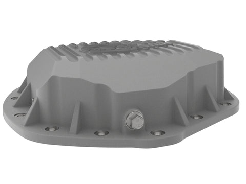 aFe Street Series Rear Differential Cover Raw w/ Machined Fins 01-18 GM Diesel Trucks V8-6.6L (td) - 46-71060A