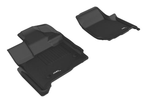 3D MAXpider 2015-2020 Ford F-150 Supercab Kagu 1st Row Floormat - Black - L1FR10111509