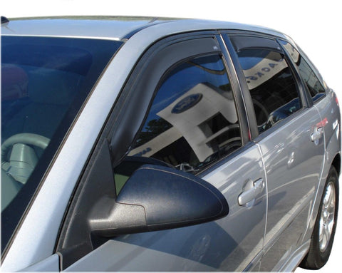AVS 04-07 Chevy Malibu Ventvisor In-Channel Front & Rear Window Deflectors 4pc - Smoke - 194621