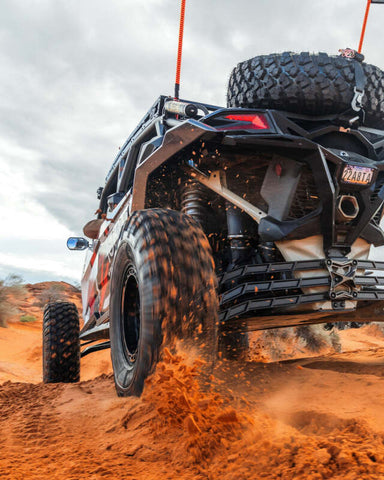Elektric Offroad 2017+ Can Am Maverick X3 Volt Billet Radius Rods Anodized Black RS 72In Model Only - SUS210001-B
