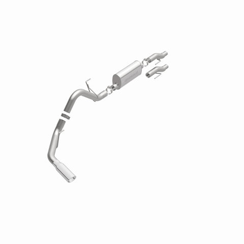 MagnaFlow 11 Ford F-150 3.7L/5.0L/6.2L SS Catback Exhaust Single Rear Side Exit w/ 4in SS Tips - 15000
