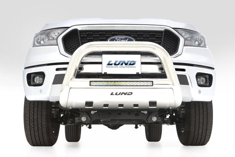 Lund 2019 Ford Ranger Bull Bar w/Light & Wiring - Polished Stainless - 47021300