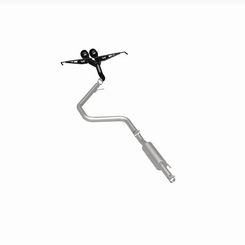 MagnaFlow 2019 Hyundai Veloster 1.6L 2.5in Center Exit Stainless Steel Cat-Back Exhaust w/Blk Tips - 19455