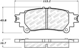StopTech 13-19 Lexus GS350 Street Select Rear Brake Pads - 305.13911